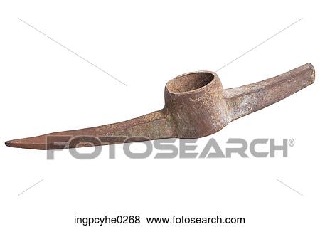 Rusty pick axe head View Large Photo Image Stock Photo - Rusty pick axe head . Fotosearch