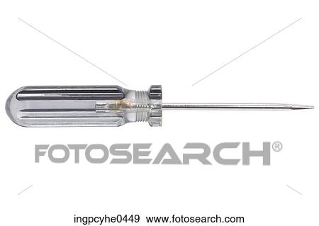 Stock Photo - Screwdriver with gray plastic handle L1. Fotosearch