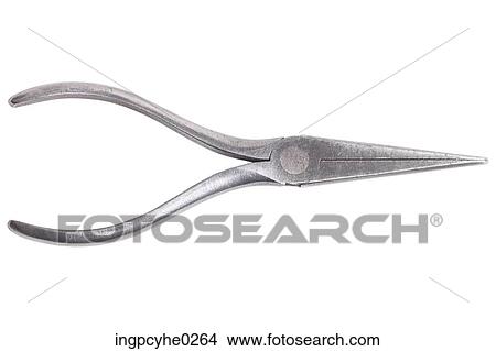 Set of steel needle nose pliers View Large Photo Image Picture - Set of steel needle nose pliers . Fotosearch