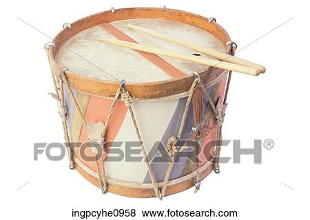 Snare drum with drumsticks View Large Photo Image Stock Photo - Snare drum with drumsticks . Fotosearch