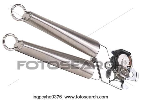 Stainless steel can opener L4 View Large Photo Image Stock Photograph - Stainless steel can opener L4. Fotosearch