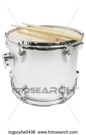 Stainless steel drum and drumsticks L1 View Large Photo Image Stock Photo - Stainless steel drum and drumsticks L1. Fotosearch