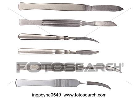 Stock Photo - Steel surgical instruments . Fotosearch