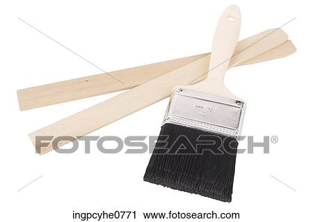 Stir sticks & Paint Brush BE View Large Photo Image Stock Image - Stir sticks & Paint Brush BE . Fotosearch