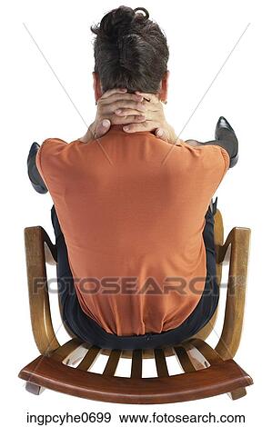 Stock Photo - stressed woman sitting . Fotosearch