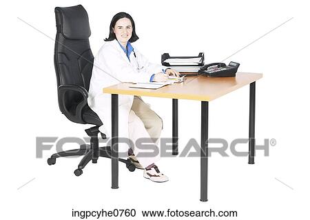 Stock Image - woman doctor BE . Fotosearch