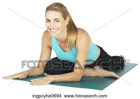 woman doing yoga 22 L View Large Photo Image Picture - woman doing yoga 22 L . Fotosearch