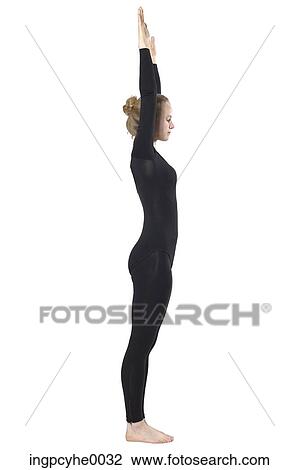 Stock Image - woman doing yoga . Fotosearch