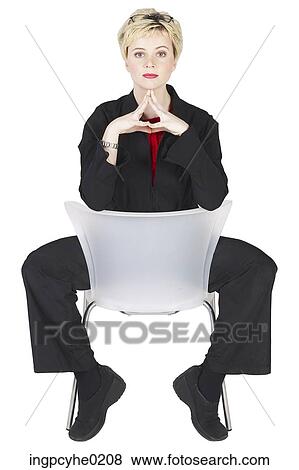 Stock Photo - woman sitting . Fotosearch
