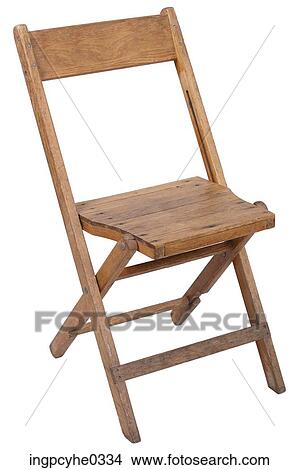Picture - Wooden folding chair . Fotosearch