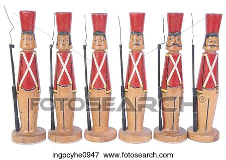 Wooden toy soldiers View Large Photo Image Stock Photo - Wooden toy soldiers . Fotosearch