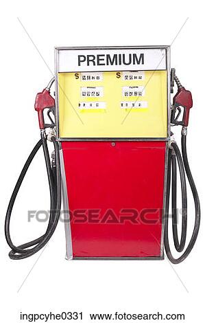 Yellow and red gas pump View Large Photo Image Stock Image - Yellow and red gas pump . Fotosearch