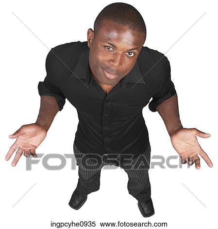 Young African American man making an indecisive expression with his hands View Large Photo Image Stock Photography - Young African American man making an indecisive expression with his hands . Fotosearch