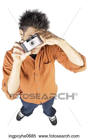young man with orange shirt View Large Photo Image Stock Photography - young man with orange shirt . Fotosearch
