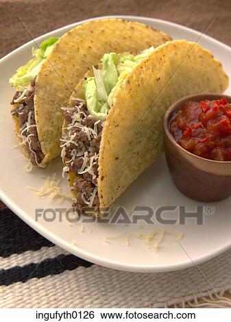 Beef Taco View Large Photo Image Stock Photograph - Beef Taco. Fotosearch