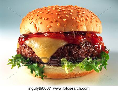 Cheeseburger View Large Photo Image Stock Photo - Cheeseburger. Fotosearch