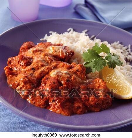 Chicken Tikka Masala View Large Photo Image Stock Photo - Chicken Tikka Masala. Fotosearch