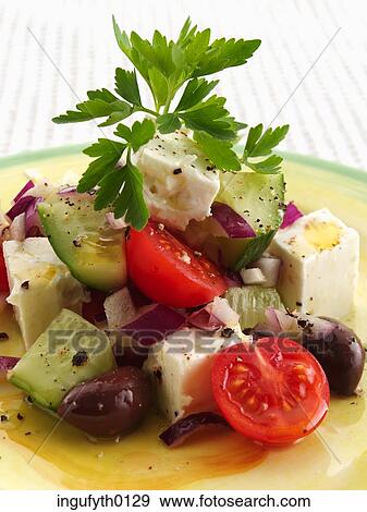 Greek Salad View Large Photo Image Stock Photo - Greek Salad. Fotosearch