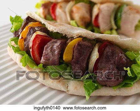 Lamb & Chicken Kebab View Large Photo Image Stock Image - Lamb & Chicken Kebab. Fotosearch
