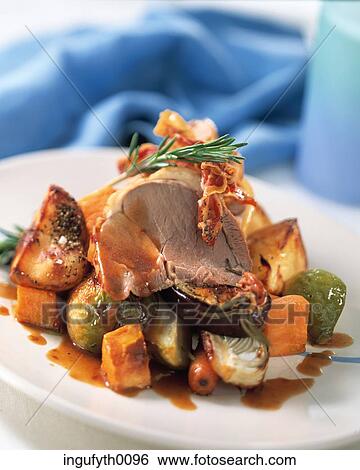 Stock Photograph - Lamb & Veg. Fotosearch