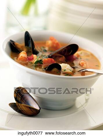 Mussell Soup View Large Photo Image Stock Photo - Mussell Soup. Fotosearch