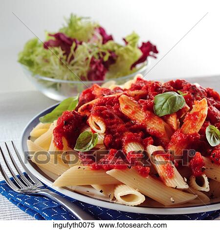 Penne Napolitana View Large Photo Image Stock Photography - Penne Napolitana. Fotosearch