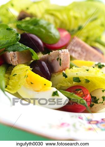Salad Nicoise View Large Photo Image Stock Image - Salad Nicoise. Fotosearch
