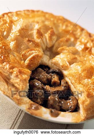 Stock Photograph - Steak & Mush Pie. Fotosearch