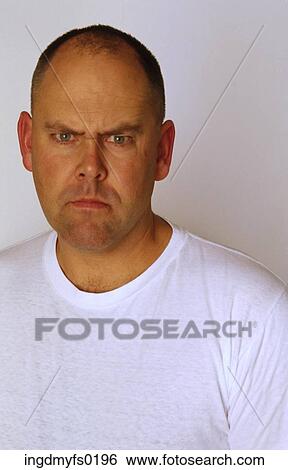 Angry Bold Man View Large Photo Image Stock Photograph - Angry Bold Man. Fotosearch