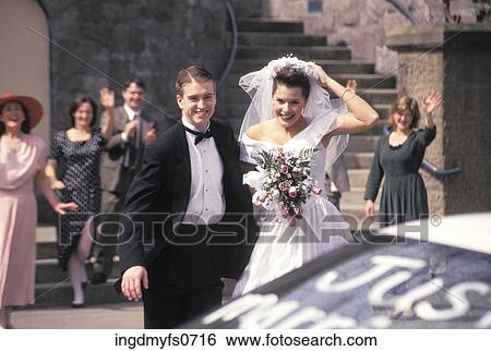 Bride and Groom Leaving Church View Large Photo Image Stock Photograph - Bride and Groom Leaving Church. Fotosearch