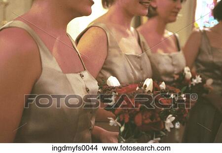 Bridesmaid in a Line View Large Photo Image Picture - Bridesmaid in a Line. Fotosearch