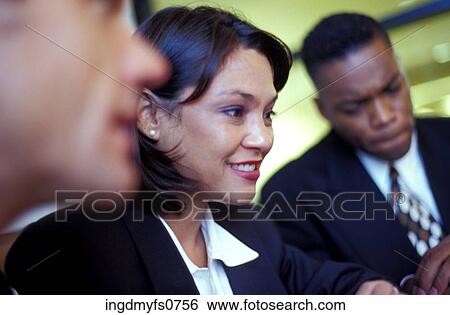 Business People at a Meeting View Large Photo Image Stock Photograph - Business People at a Meeting. Fotosearch