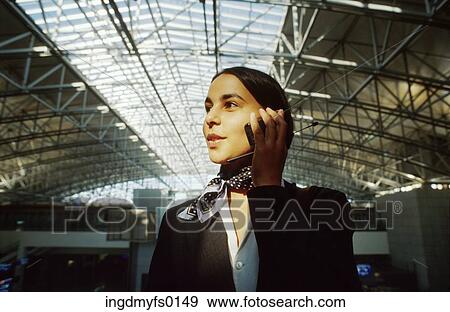 Business Woman on Cell Phone View Large Photo Image Stock Photo - Business Woman on Cell Phone. Fotosearch