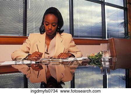 Businesswoman At Conference Table View Large Photo Image Picture - Businesswoman At Conference Table. Fotosearch