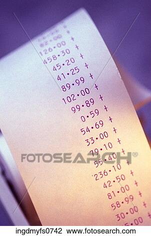 Calculator Print Out View Large Photo Image Stock Image - Calculator Print Out. Fotosearch
