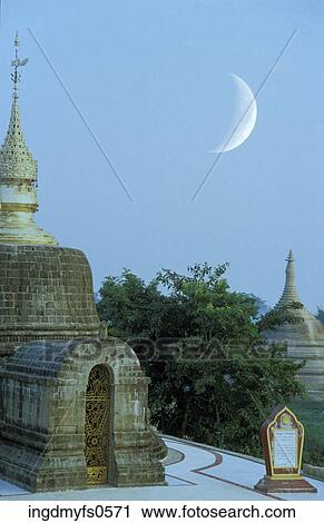 Church Spire Under Twilight Moon View Large Photo Image Stock Image - Church Spire Under Twilight Moon. Fotosearch