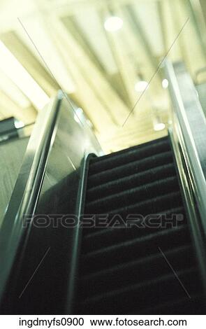 Stock Image - Escalator Going Up. Fotosearch