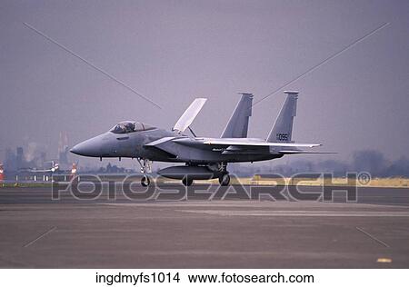 Picture - F15 On Runway. Fotosearch