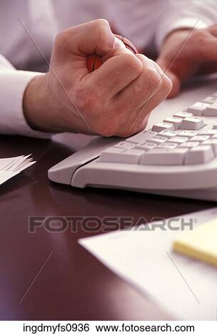 Frustrated Hands at a Keyboard View Large Photo Image Stock Photograph - Frustrated Hands at a Keyboard. Fotosearch