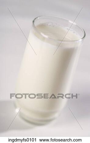 Stock Image - Full Glass of Milk. Fotosearch