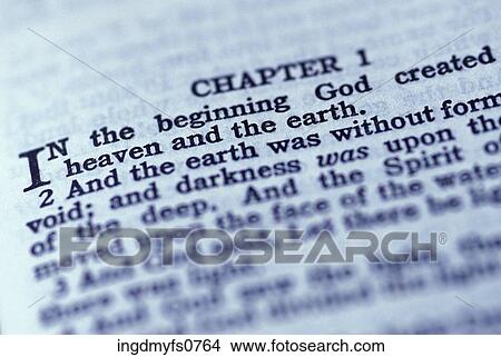 Picture - Genesis in the Bible. Fotosearch