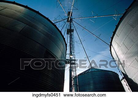 Grain Silos View Large Photo Image Stock Image - Grain Silos. Fotosearch