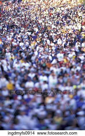 Huge Crowd of People View Large Photo Image Picture - Huge Crowd of People. Fotosearch