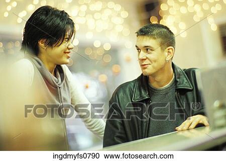 Man and Woman Talking View Large Photo Image Stock Image - Man and Woman Talking. Fotosearch
