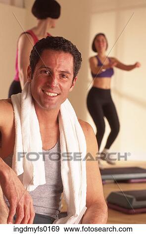 Stock Photo - Man Exercising. Fotosearch