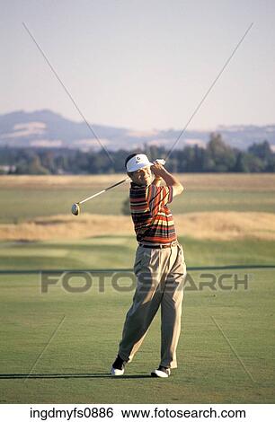 Man Golfing View Large Photo Image Stock Photograph - Man Golfing. Fotosearch