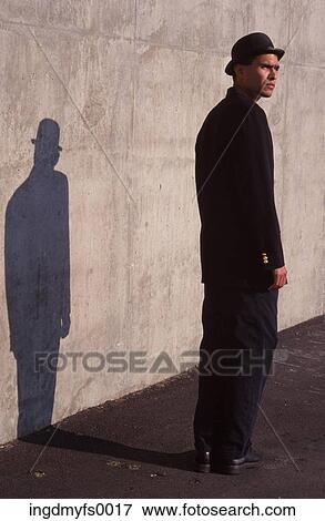 Man in Bowler Hat View Large Photo Image Stock Photo - Man in Bowler Hat. Fotosearch