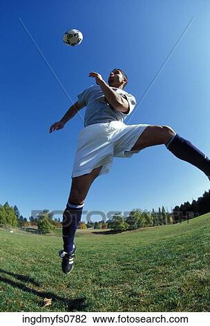 Man Playing Soccer View Large Photo Image Stock Image - Man Playing Soccer. Fotosearch