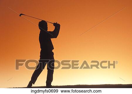 Man Swinging Golf Club View Large Photo Image Stock Photo - Man Swinging Golf Club. Fotosearch