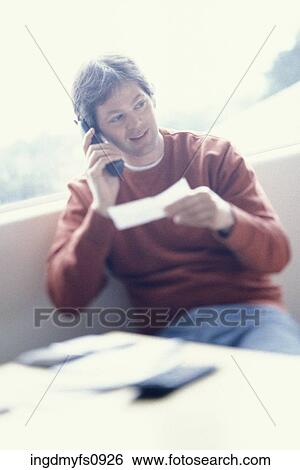 Man Talking on the Phone View Large Photo Image Stock Photograph - Man Talking on the Phone. Fotosearch